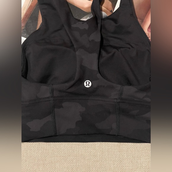 Lululemon Wunder Train Longline Bra Medium Support C/D Cup In Camo Size 2 - Picture 8 of 14